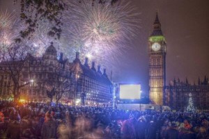 London New Years Fireworks 2013 / 2014 Video – Rain Fell But Didn’t Stop The Show