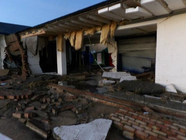 Flood damage in Skegness