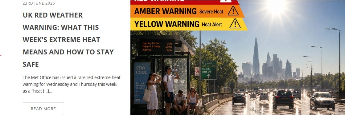 UK red weather warning for extreme heat – read the full article